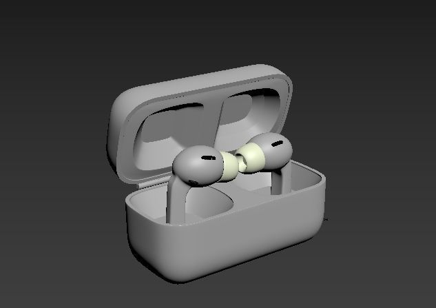 Bluetooth Headset  Low-poly 3D model_2