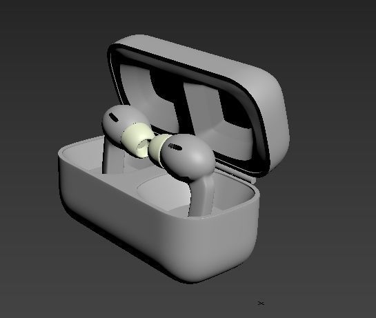 Bluetooth Headset  Low-poly 3D model_3