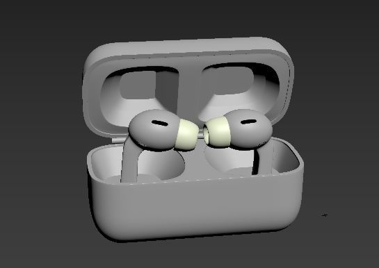 Bluetooth Headset  Low-poly 3D model_1
