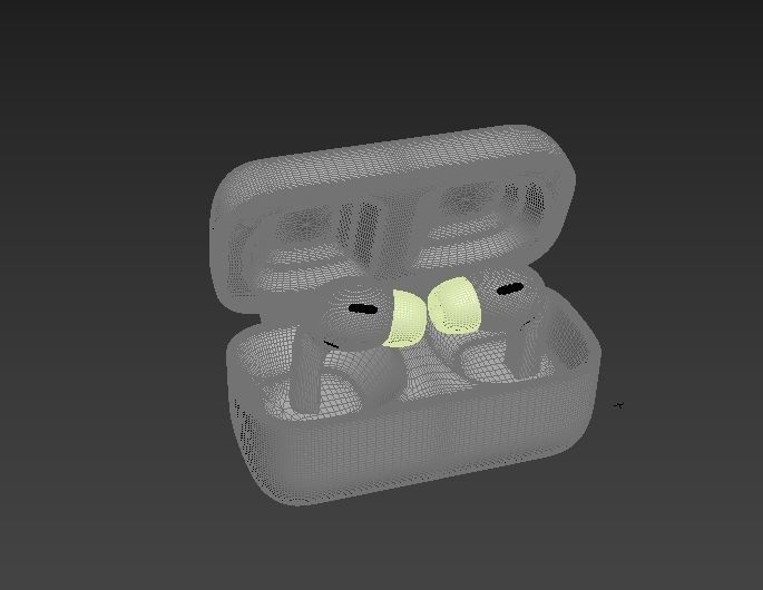 Bluetooth Headset  Low-poly 3D model_6