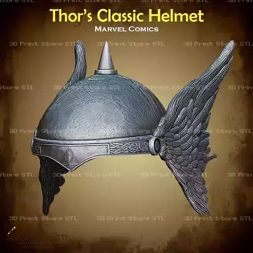 Thor Classic Helmet Cosplay Marvel - STL File