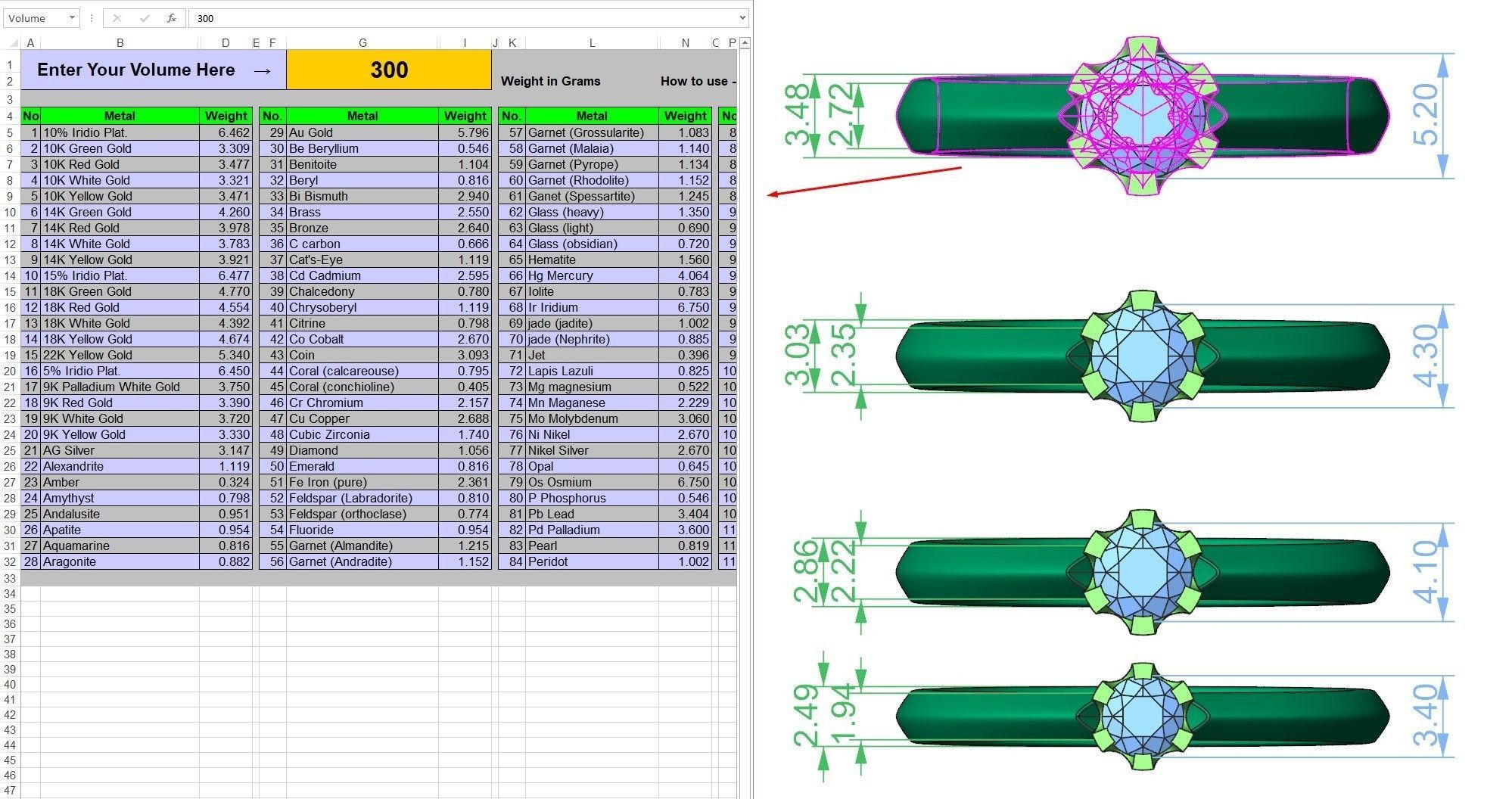Solitaire rings flower style 3D print model_9