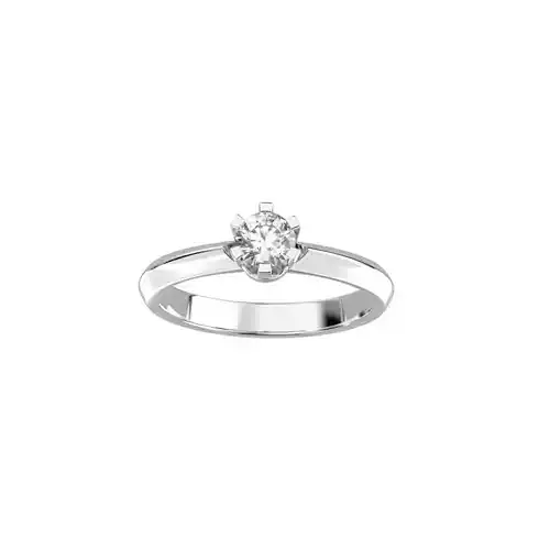 Solitaire rings flower style 3D print model