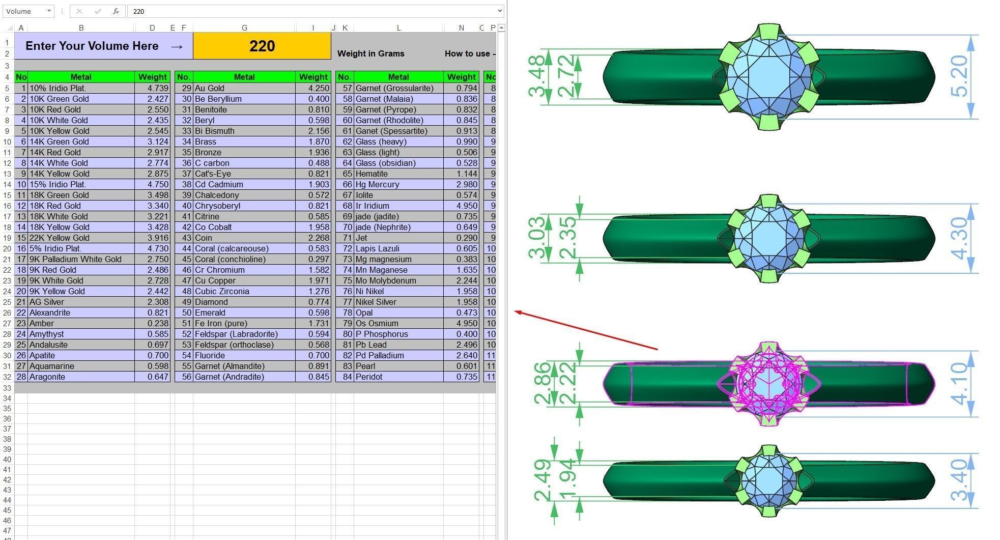Solitaire rings flower style 3D print model_11
