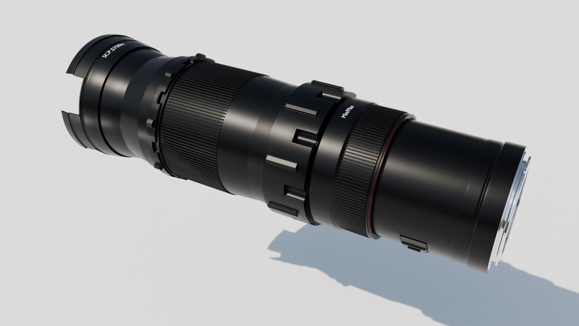 Camera Lens Custom Low-poly 3D model_1