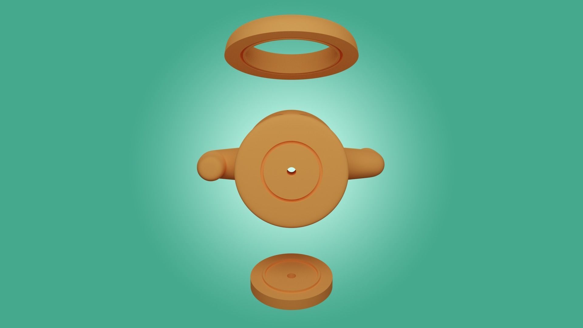 Gyroid Plant Pot 3D print model_4