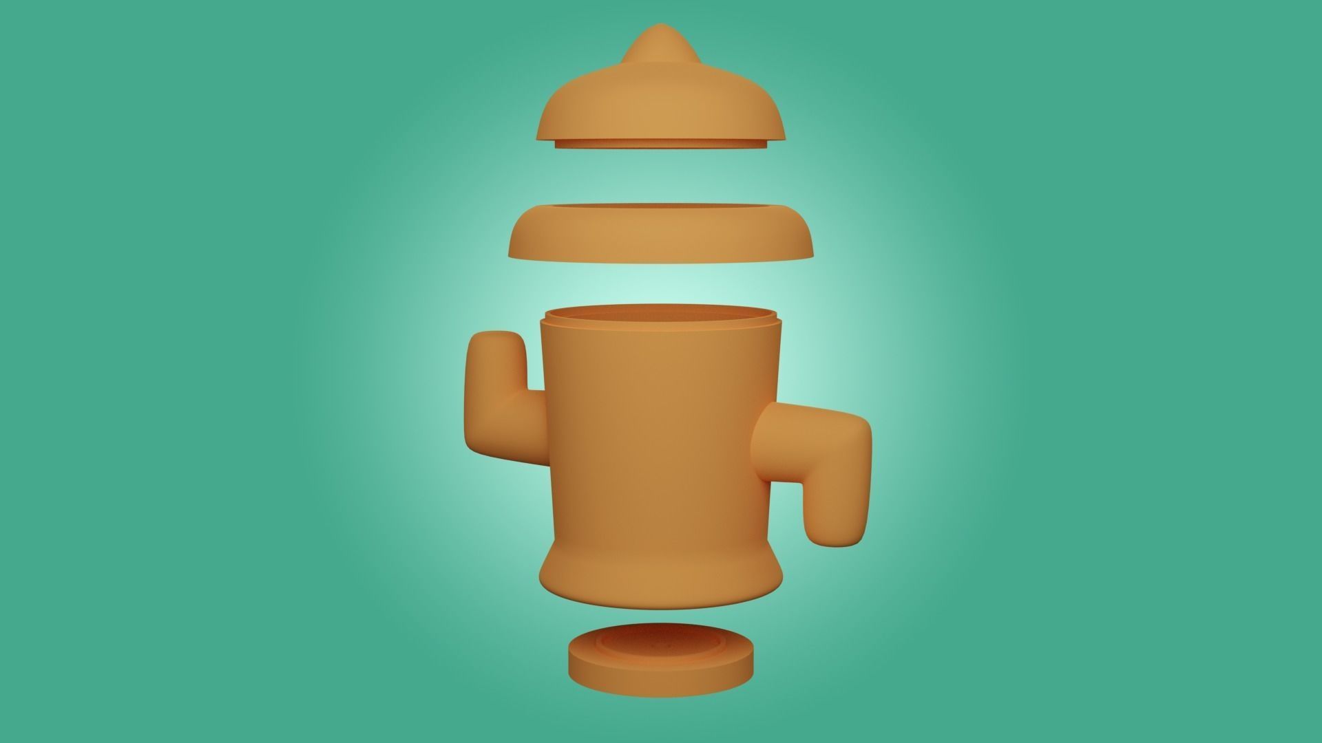 Gyroid Plant Pot 3D print model_3