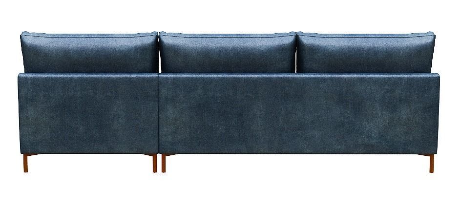 Sofa 3 seater with right chaise lounge Low-poly 3D model_5