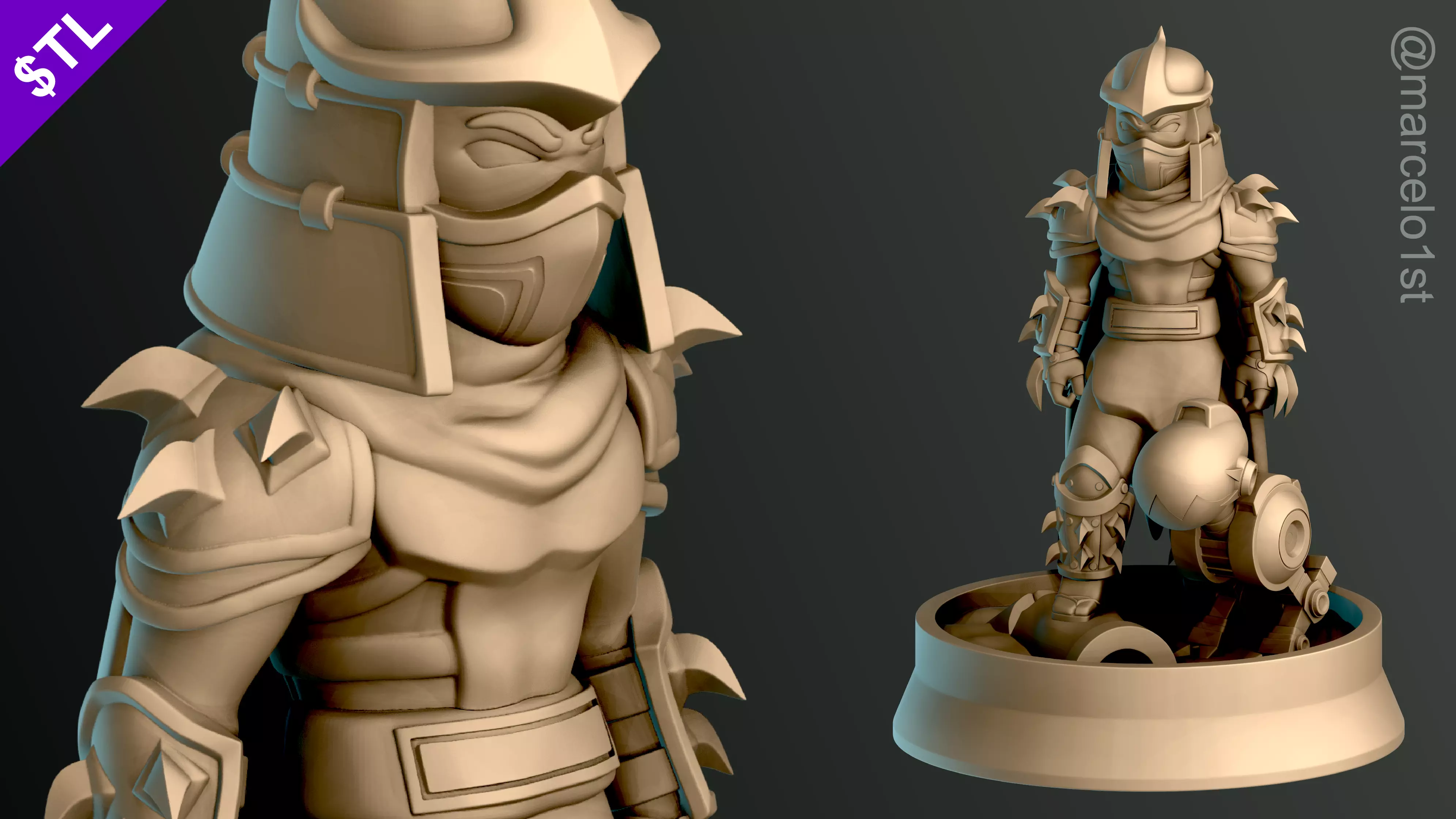 Shredder - Teenage Mutant Ninja Turtles Diorama 3D print model