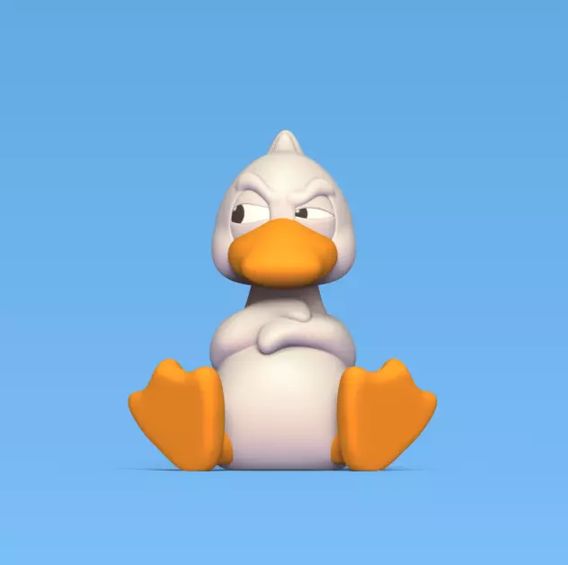 Suspicious Duck 3D print model_0