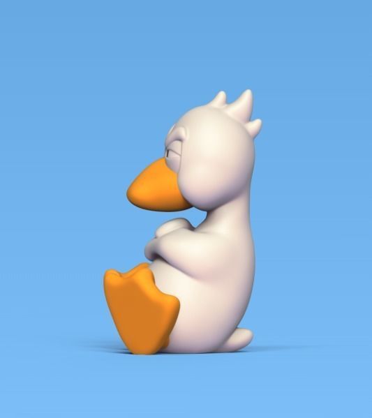 Suspicious Duck 3D print model_2