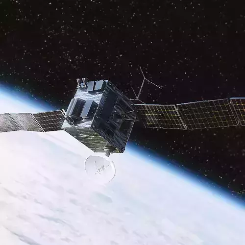 Surveillance Satellite Low-poly 3D model