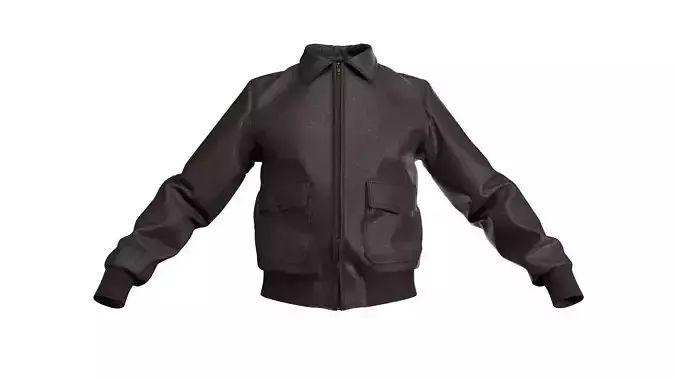 Aviators Leather Flight Jacket - Marvelous Designer 
