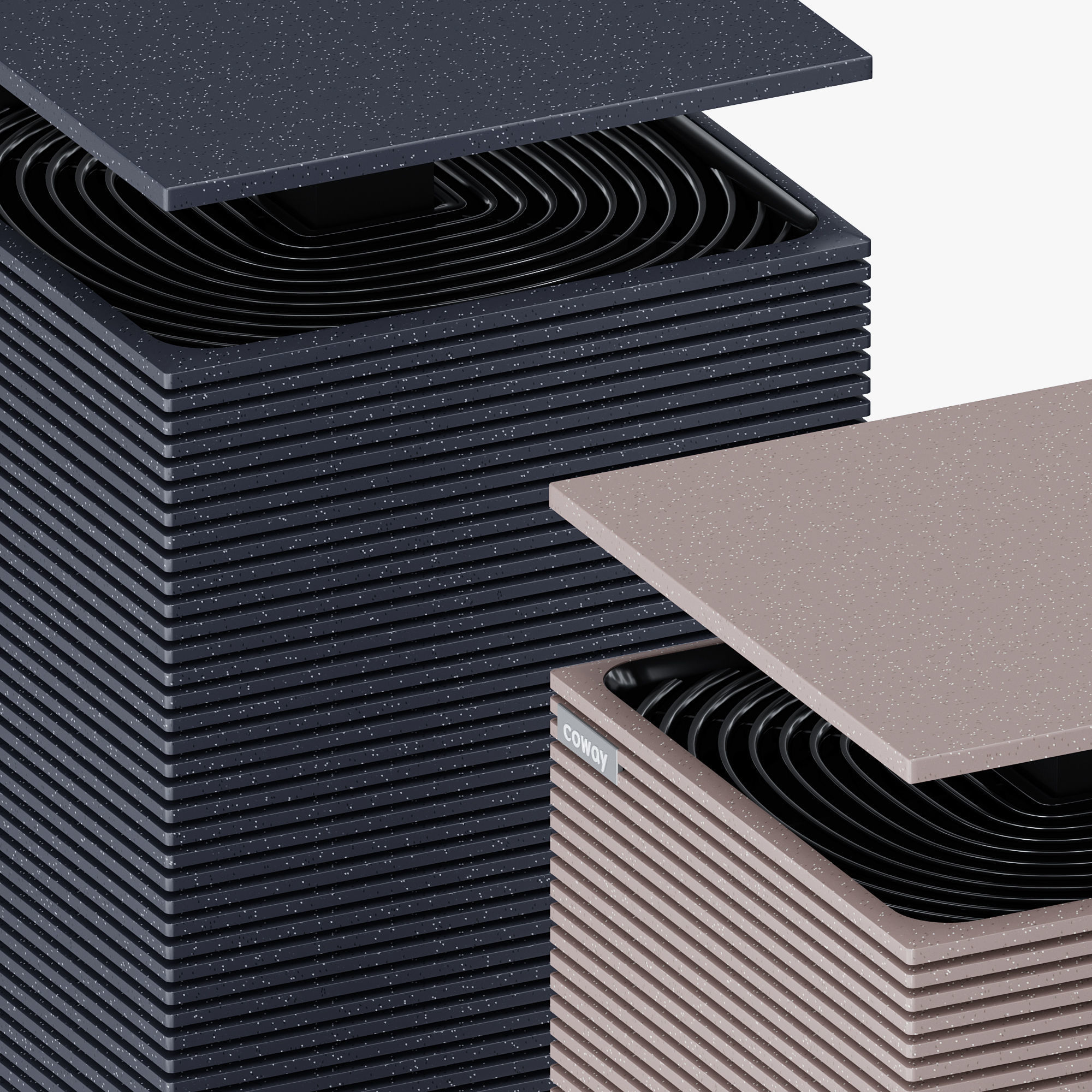 BTS air purifier - Coway noble air purifier 3D model_7