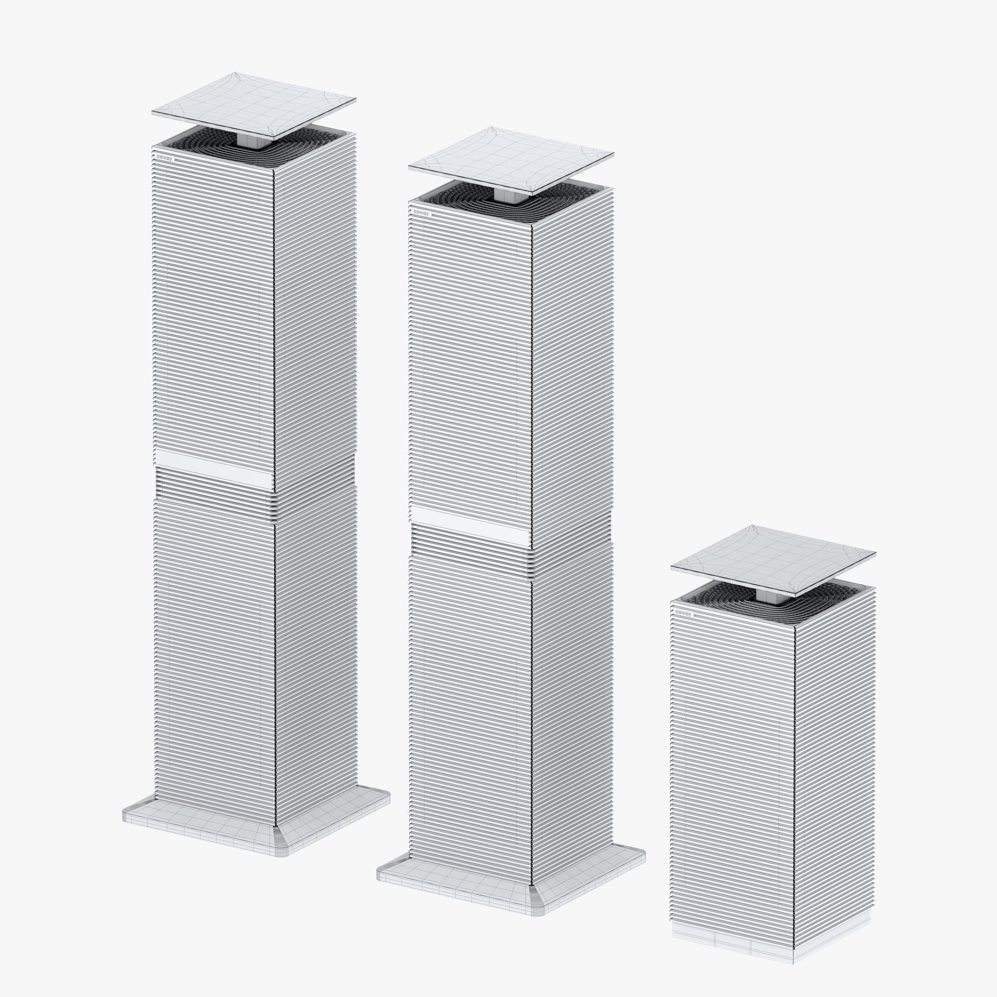 BTS air purifier - Coway noble air purifier 3D model_8