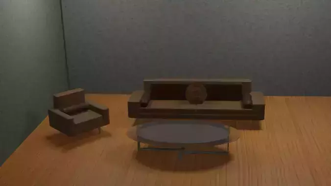 armchairset living room with two couches and coffee table