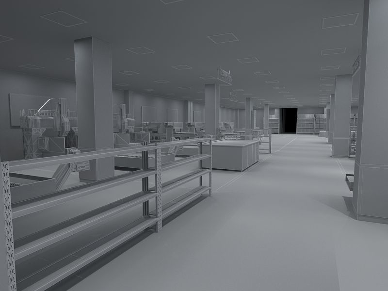 Protective Mask Production Workshop 3D model_26