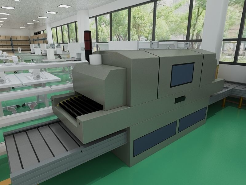 Protective Mask Production Workshop 3D model_19