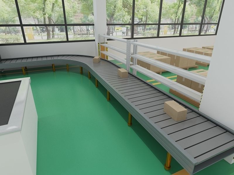 Protective Mask Production Workshop 3D model_21