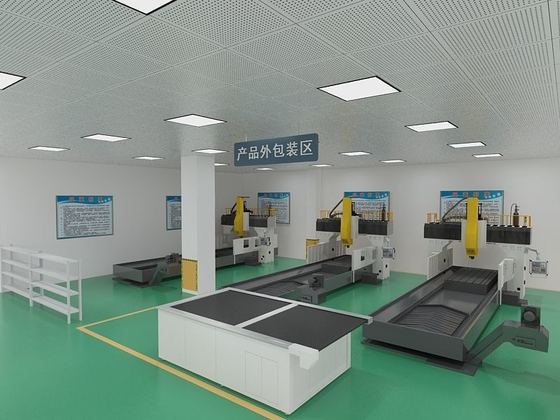 Protective Mask Production Workshop 3D model_8