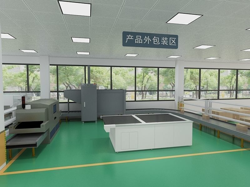 Protective Mask Production Workshop 3D model_9