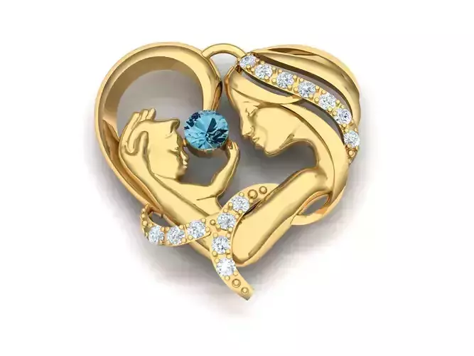 Mother And Child Pendant