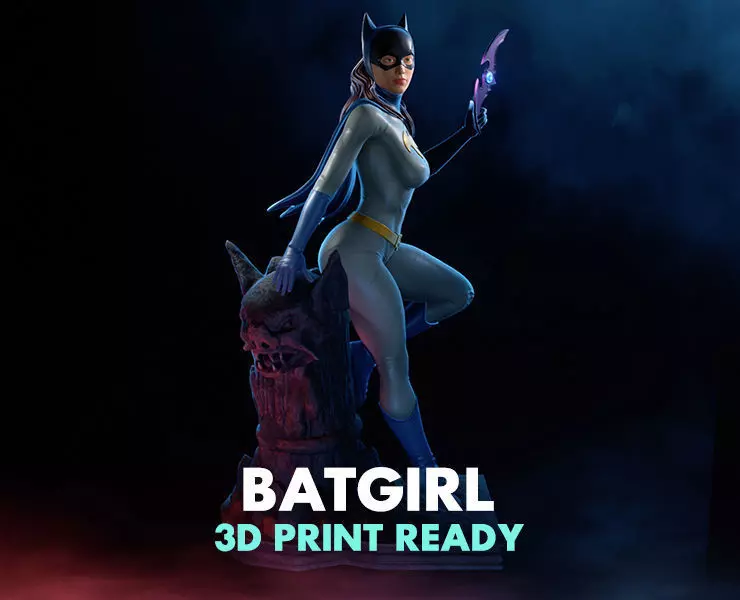BatGirl - 3D Print Ready 3D print model_0
