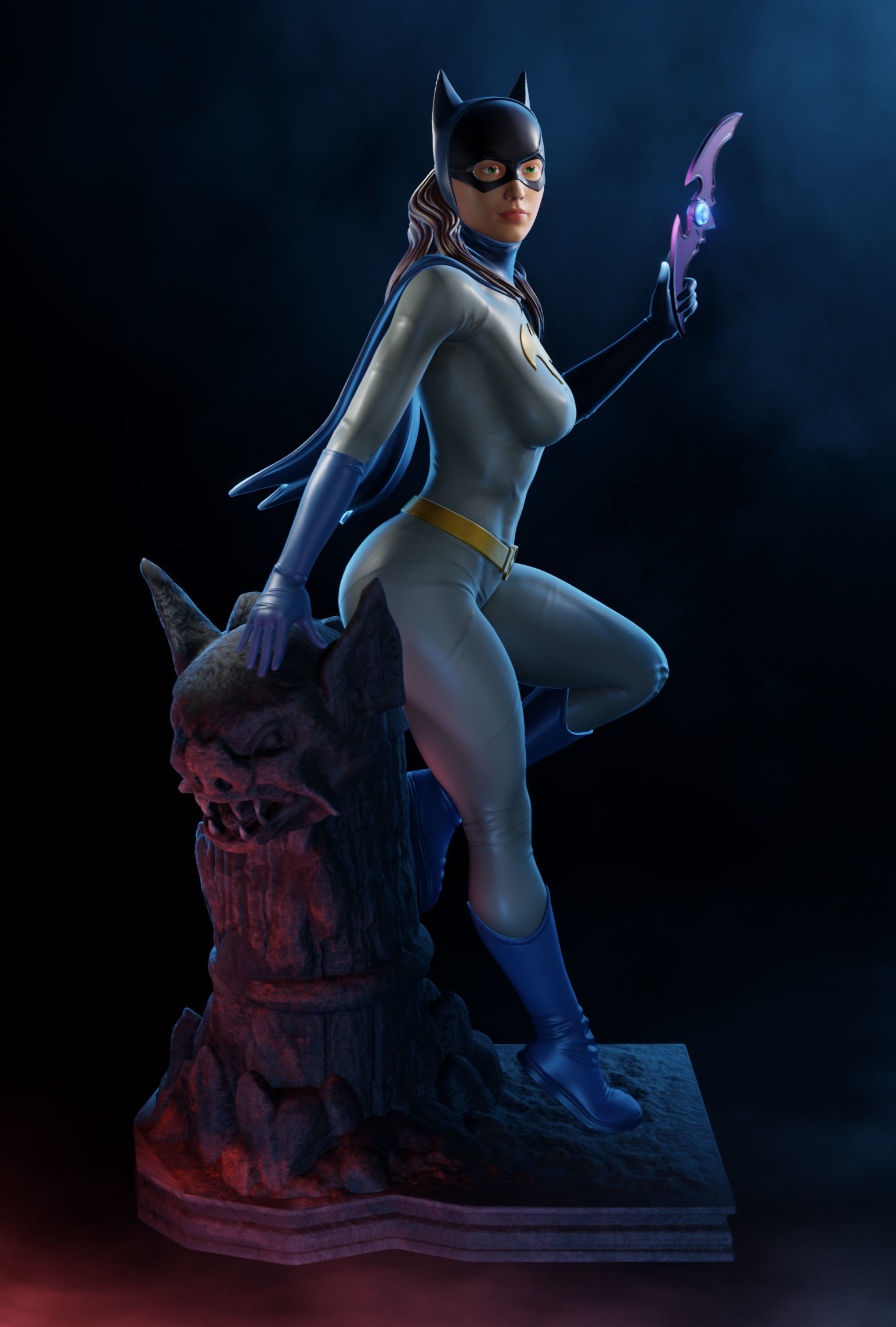 BatGirl - 3D Print Ready 3D print model_1