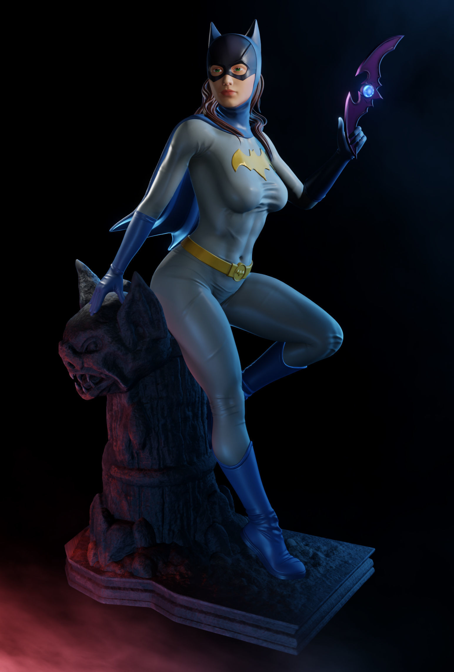BatGirl - 3D Print Ready 3D print model_6