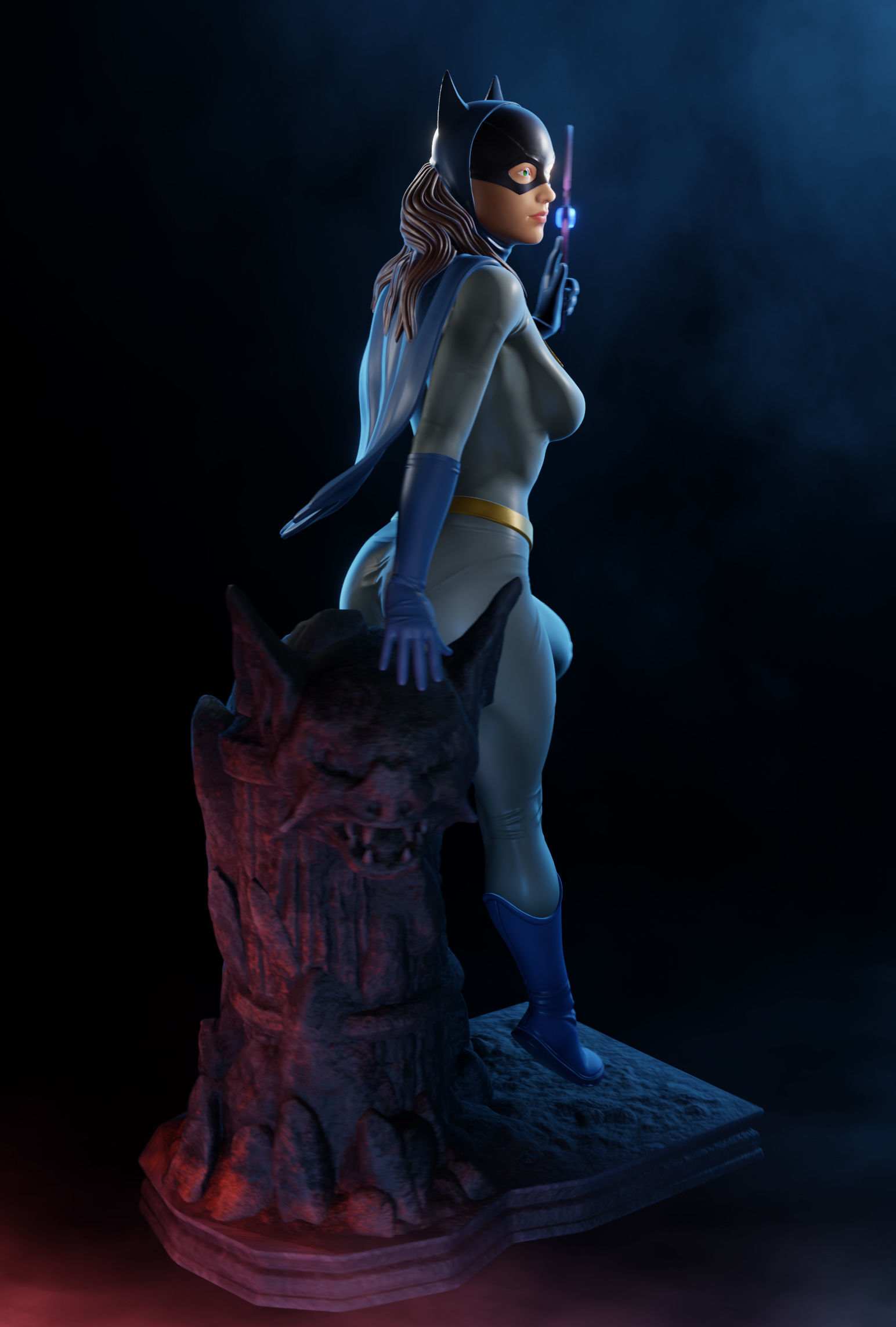 BatGirl - 3D Print Ready 3D print model_5