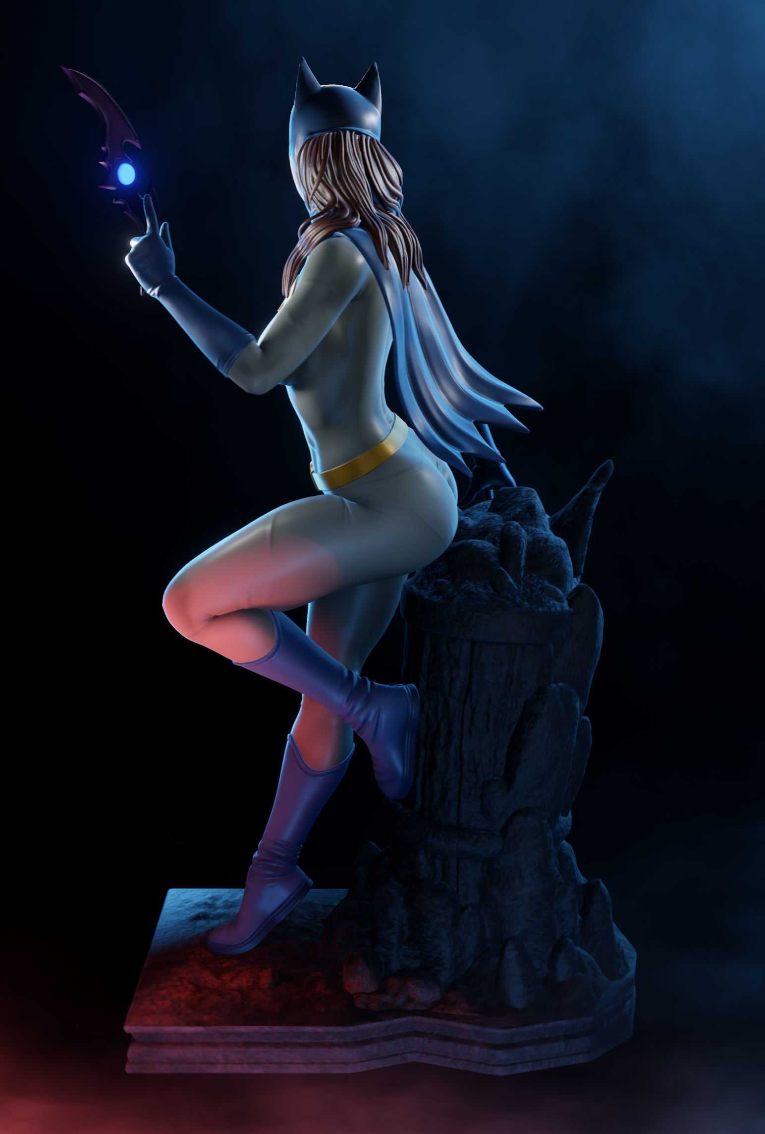 BatGirl - 3D Print Ready 3D print model_3