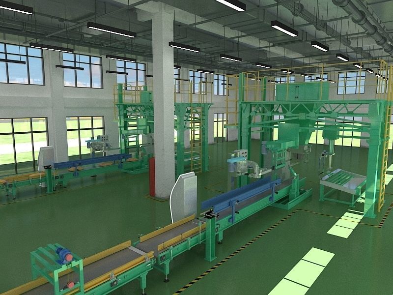 Industrial Production Workshop 3D model_9