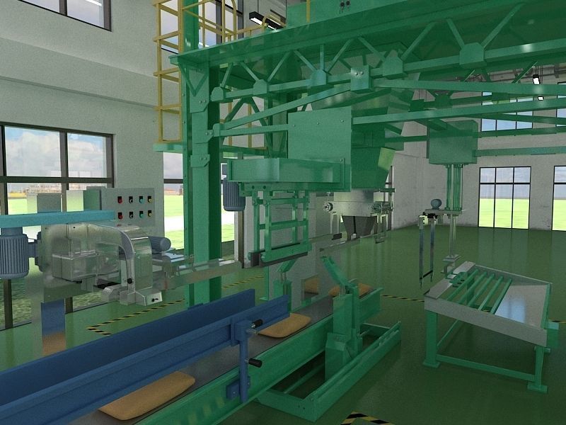 Industrial Production Workshop 3D model_20