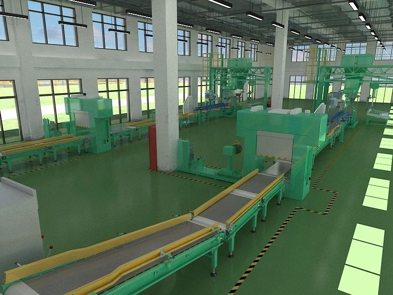 Industrial Production Workshop 3D model_6