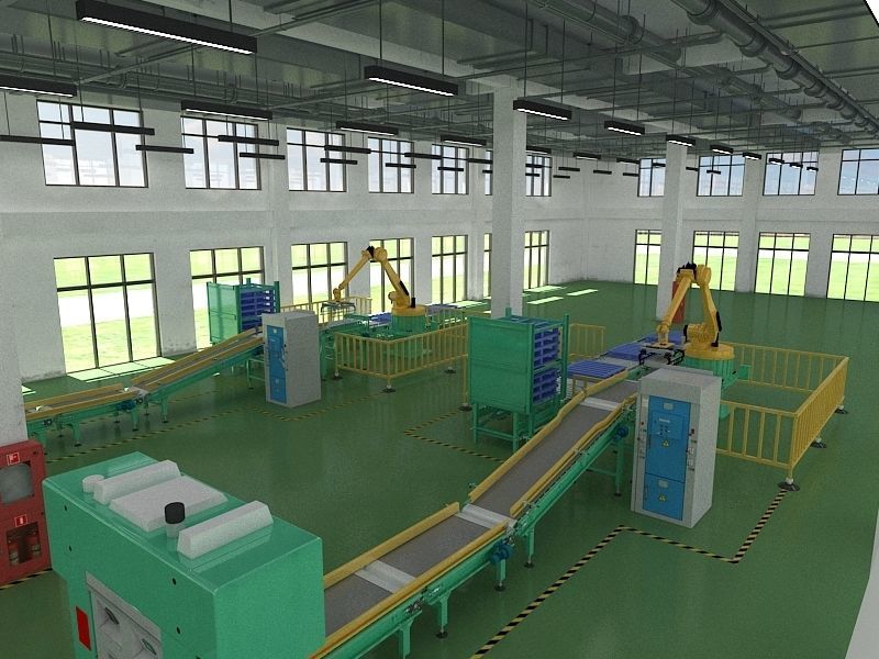 Industrial Production Workshop 3D model_10