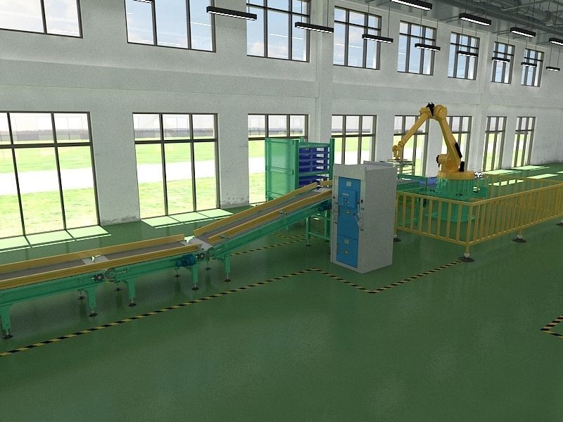 Industrial Production Workshop 3D model_11