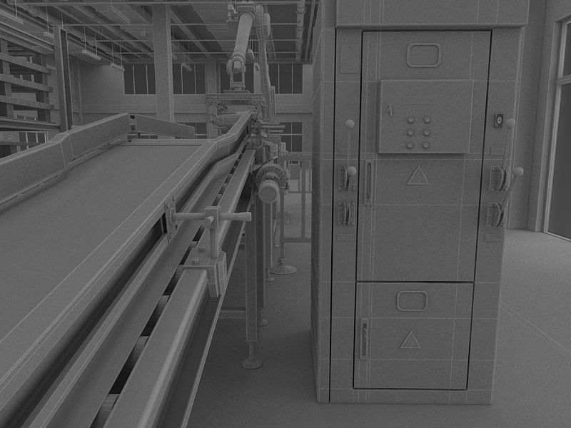 Industrial Production Workshop 3D model_32