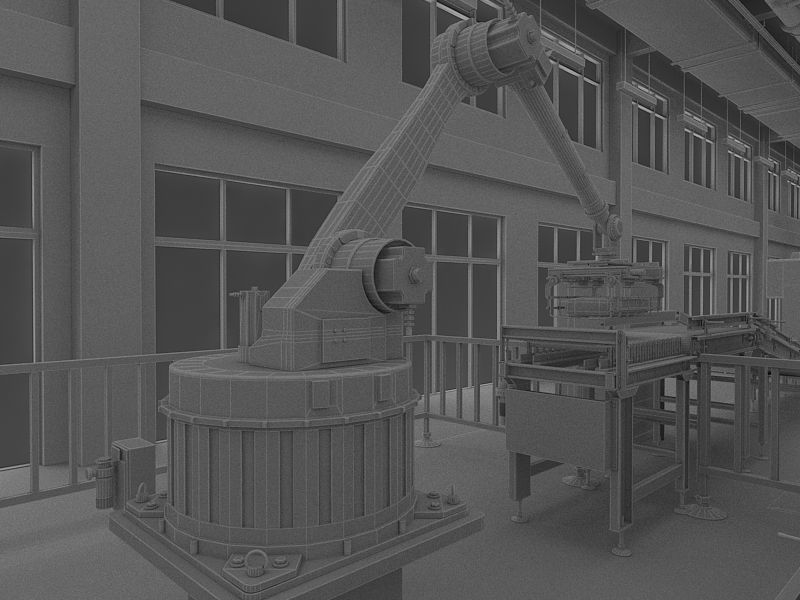 Industrial Production Workshop 3D model_30