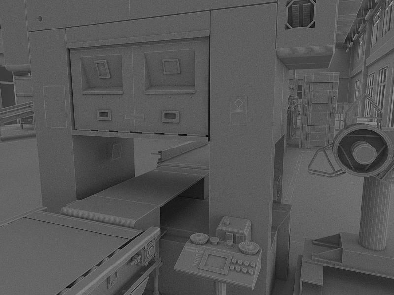 Industrial Production Workshop 3D model_34