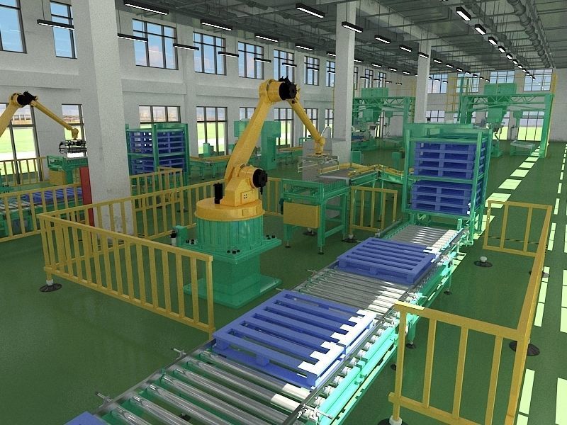 Industrial Production Workshop 3D model_4