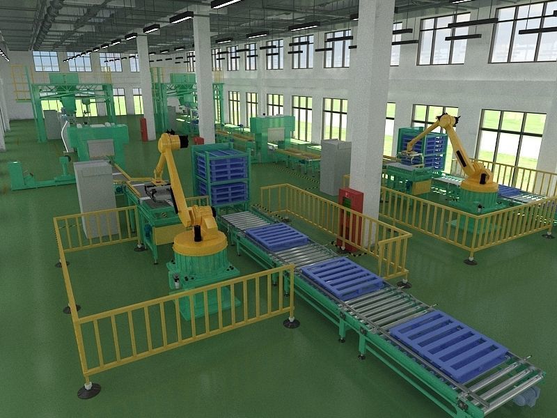 Industrial Production Workshop 3D model_5