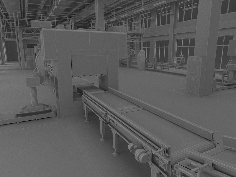 Industrial Production Workshop 3D model_33