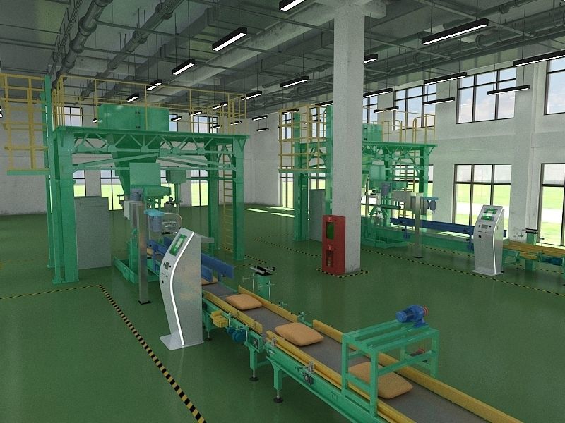 Industrial Production Workshop 3D model_8