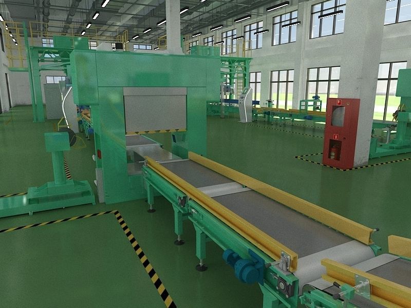 Industrial Production Workshop 3D model_15