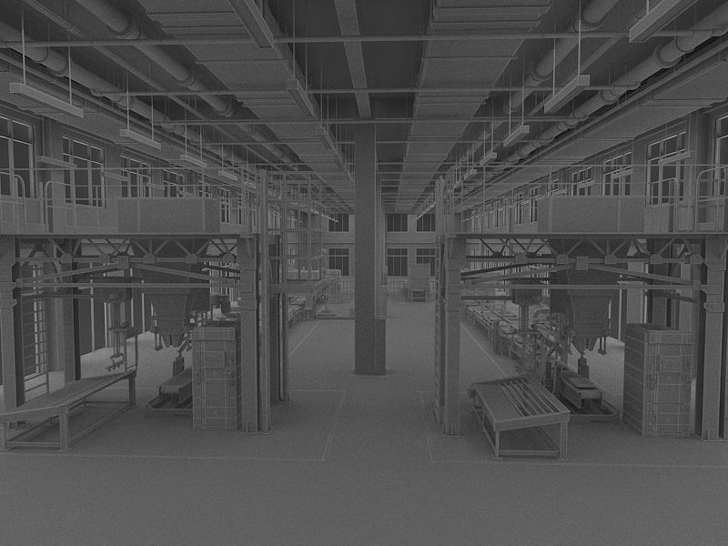 Industrial Production Workshop 3D model_24