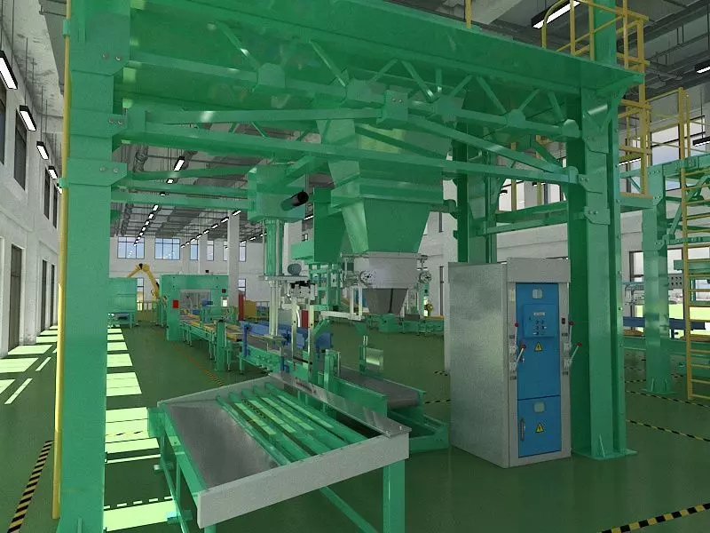 Industrial Production Workshop 3D model_0