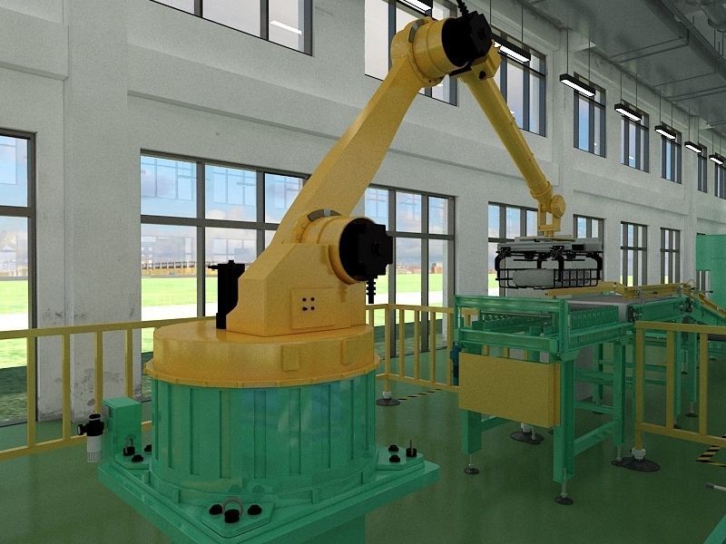 Industrial Production Workshop 3D model_12