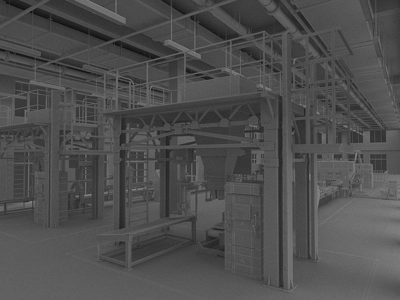 Industrial Production Workshop 3D model_25