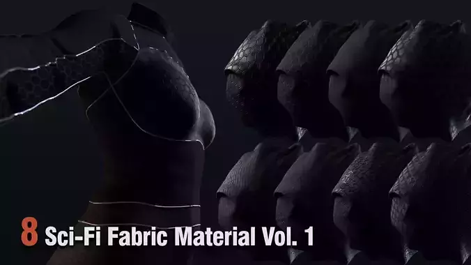 sci-fi fabric material