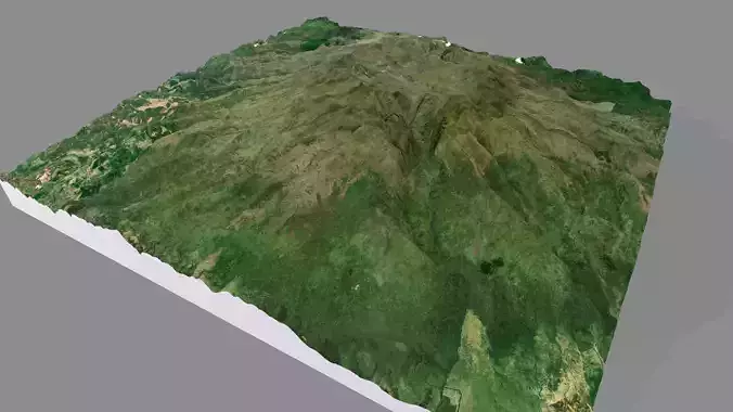 Mountain landscape Crater